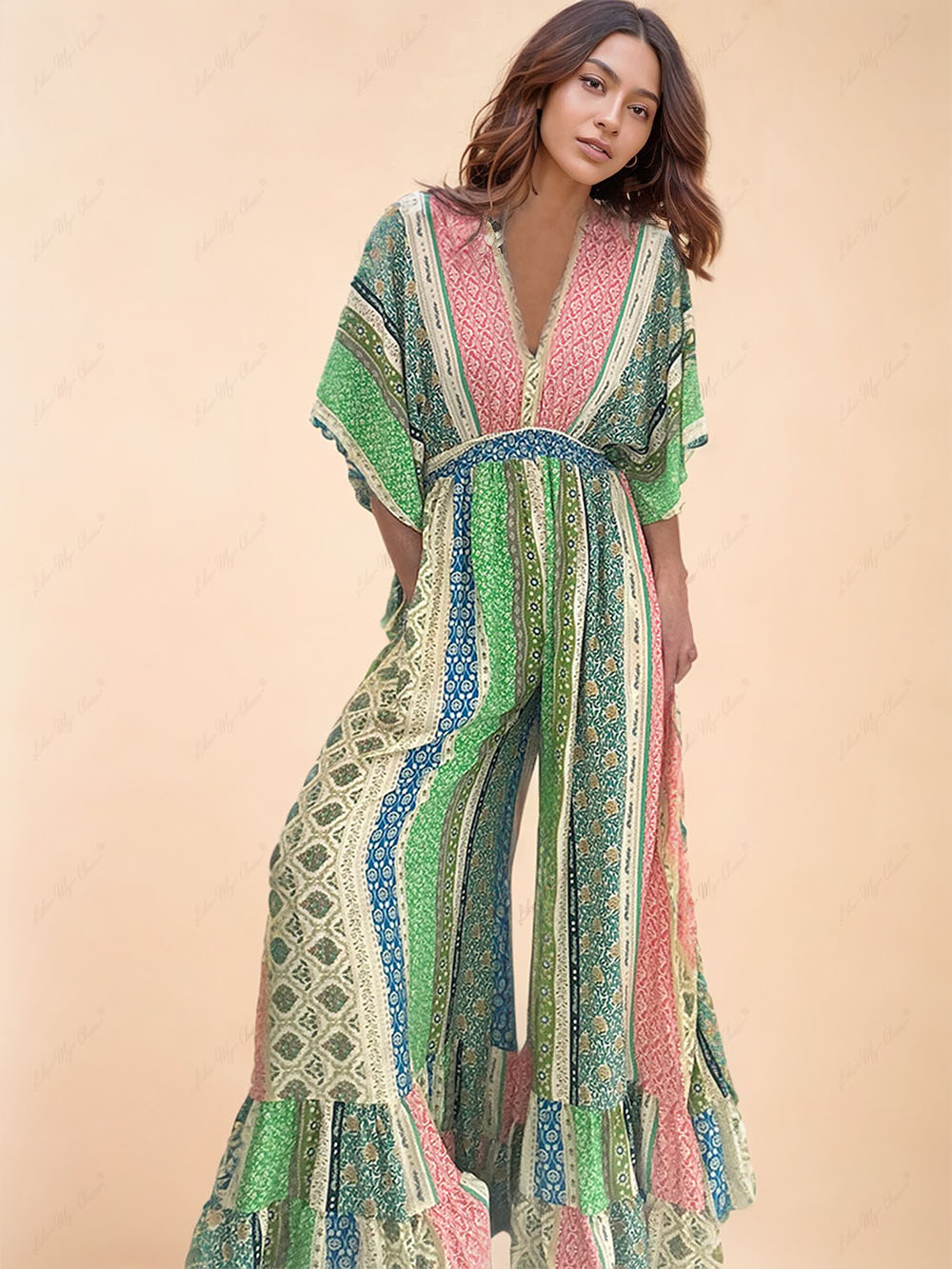 Alina Boho Buksedragt – Komfortabel Damebuksedragt med Boheme-stil