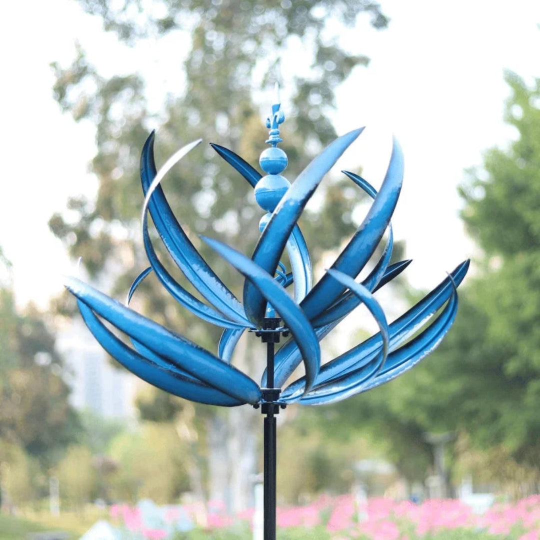 BreezeBloom Havevindmølle – Dynamisk kinetisk skulptur med kunstnerisk design