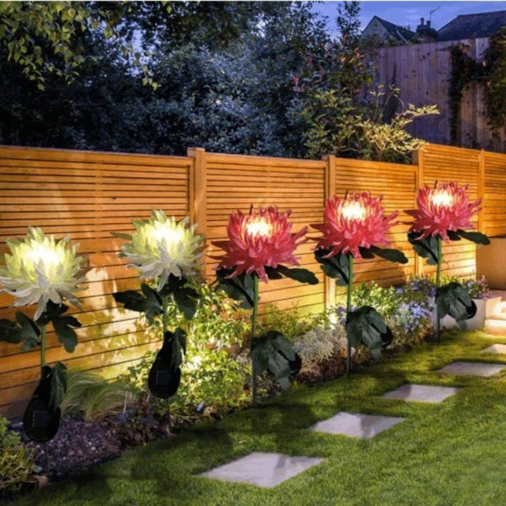 BloomGlow solcelledrevne havelamper – Farveskiftende LED-udendørs dekoration