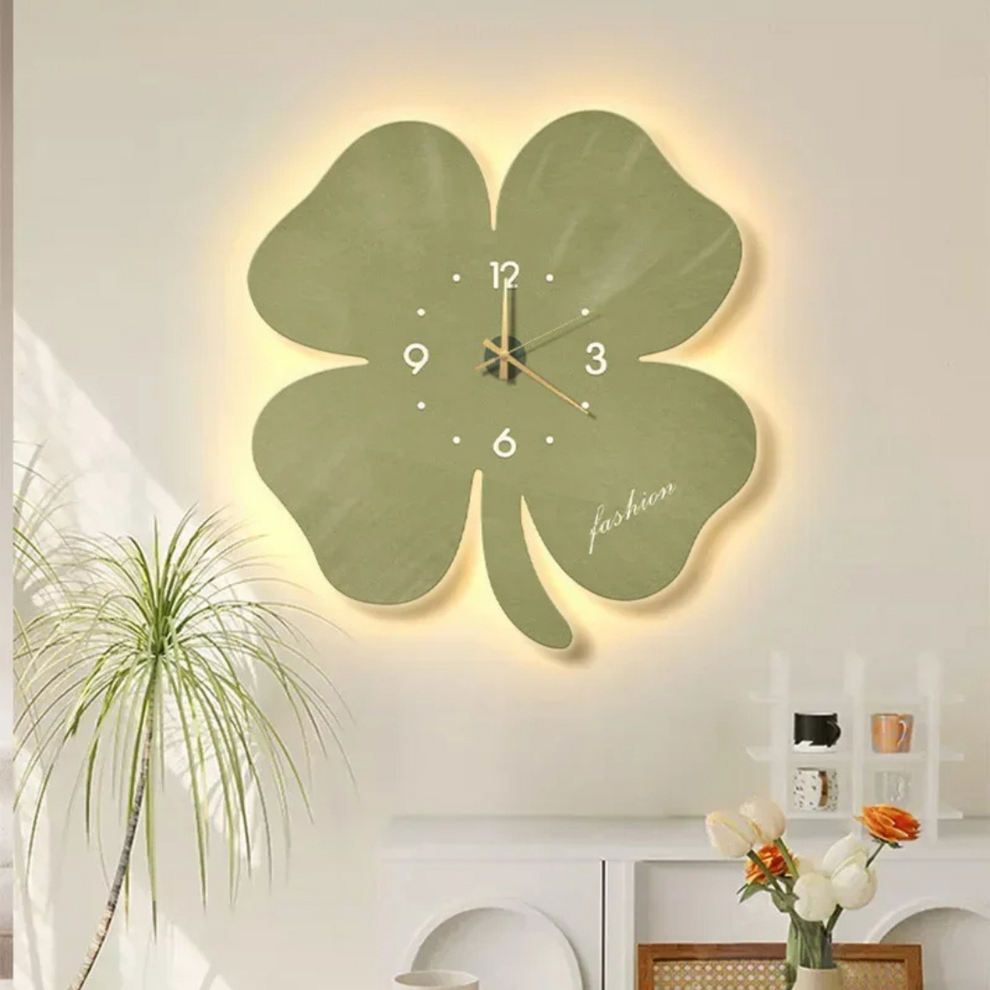 BloomGlow- Vægmonteret blomsterur med blød LED-belysning
