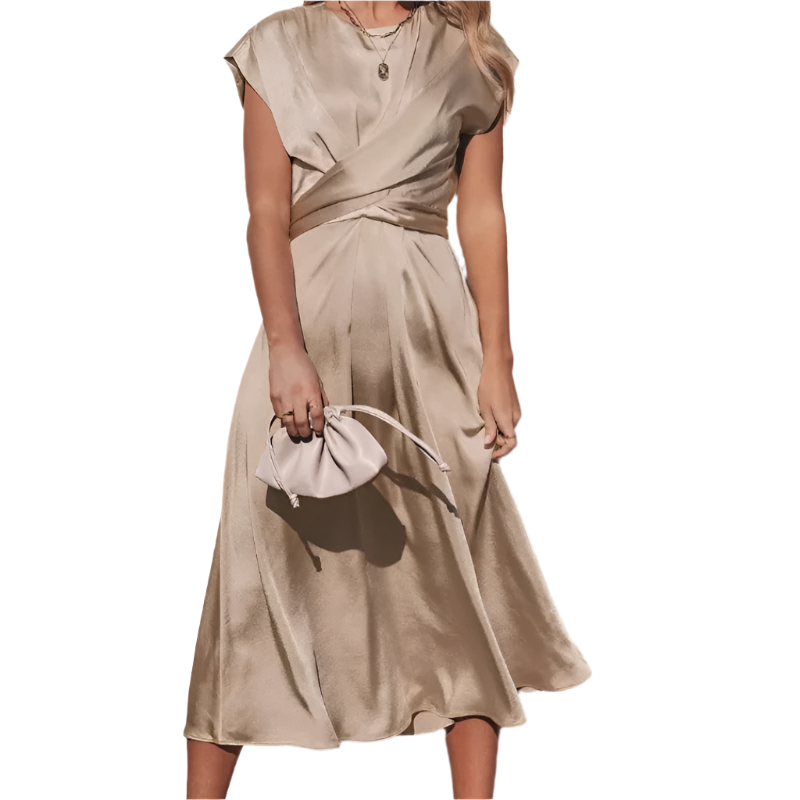 Sofie Elegant Wrap Midi-Kjole