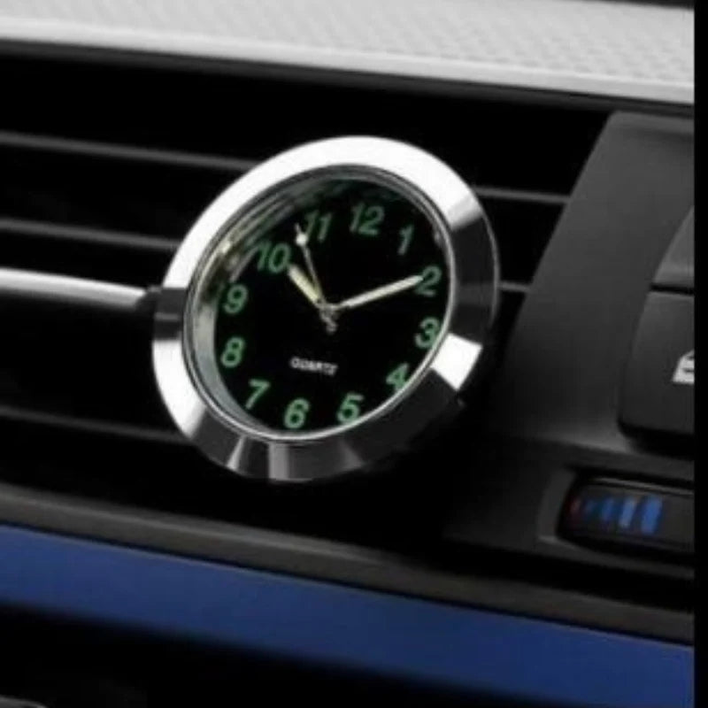 AutoTime Mini Rund Analog Ur til Bilens Interiør