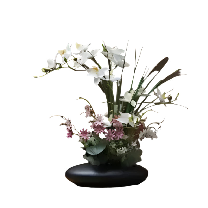 OrchidElegance kunstig orkidéarrangement – Livagtig blomsterdekoration i en moderne vase