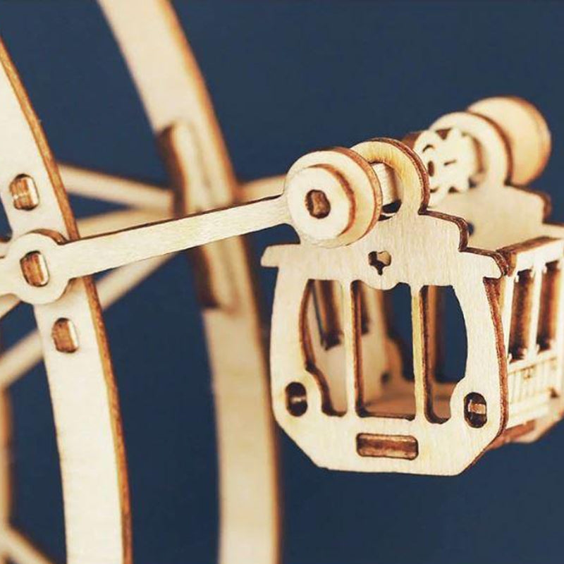 SpinCrafter - 3D-pariserhjuls-puslespilsæt i træ