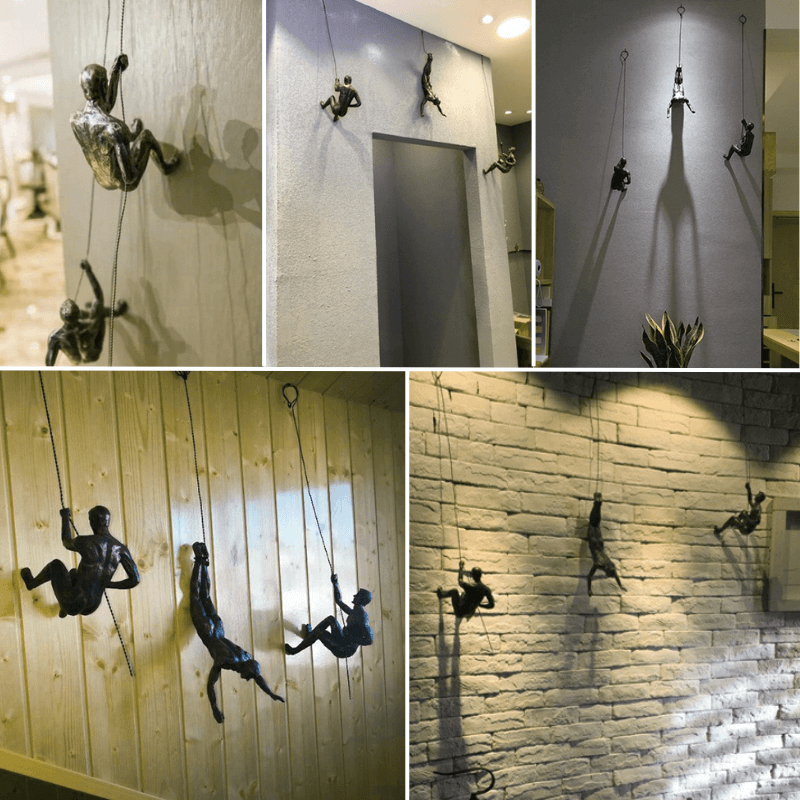 ClimbArt - Klippeklatringsfigur vægdekoration