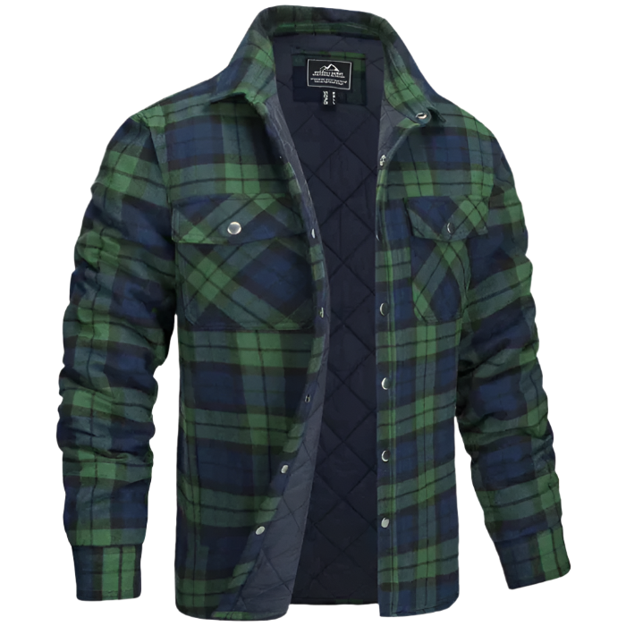 Mikkel Casual Button-Up Skjorte – Herretøj til hverdagsbrug med nordisk brystlommedesign