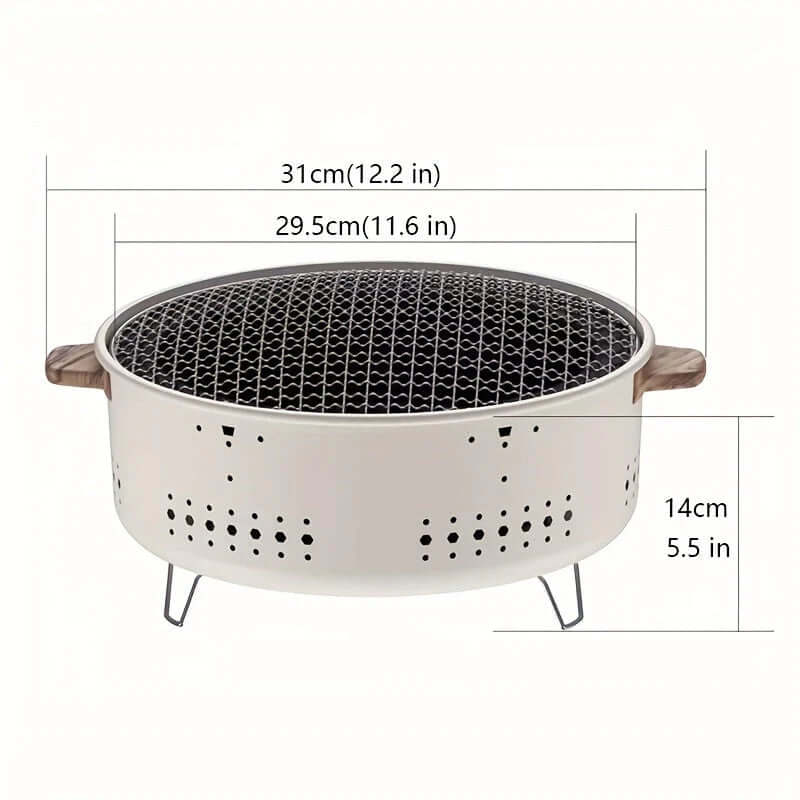 GrillMate Compact Røgfri Elektrisk Grill – Til Indendørs og Udendørs Madlavning
