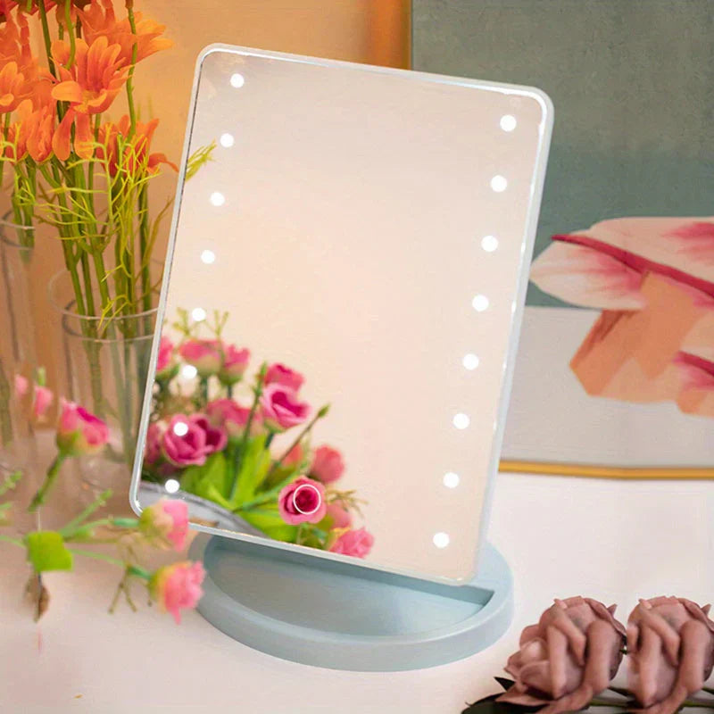 LumiTouch LED Makeup Spejl med Berøringskontrol – Perfekt Belysning til Fejlfri Makeup