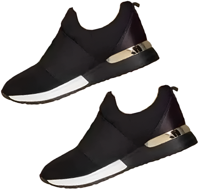 Jean - Besværet smarte metalliske slip-on sneakers