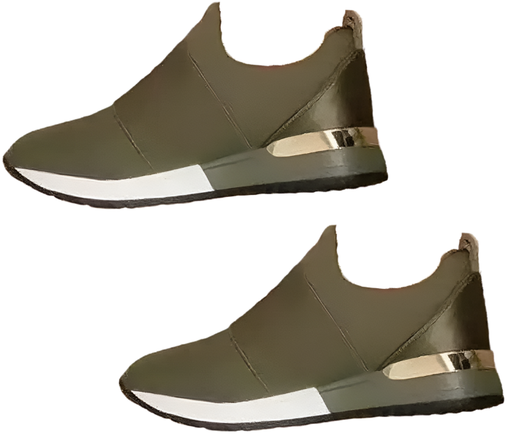 Jean - Besværet smarte metalliske slip-on sneakers
