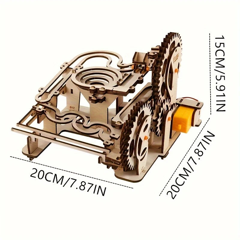 TrackMaster 3D trækuglebanepuslespil – Gør-det-selv mekanisk modelsæt til teenagere og voksne