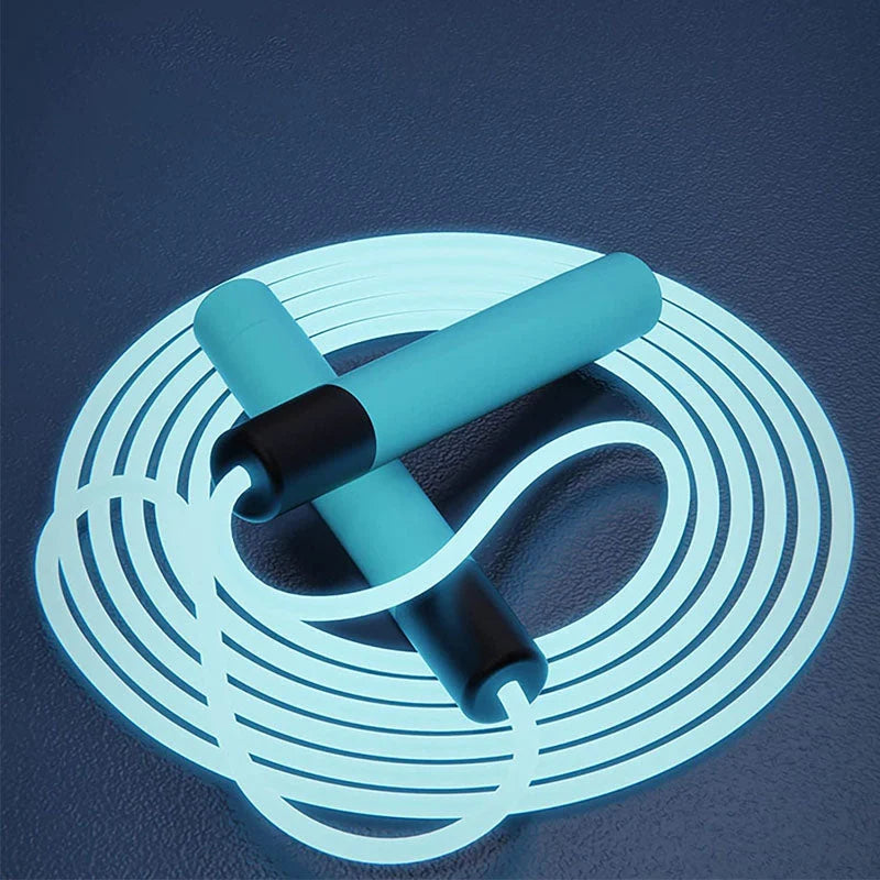 GlowFit - LED lys-up hoppereb til fitness og sjov