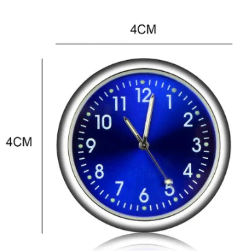 AutoTime Mini Rund Analog Ur til Bilens Interiør