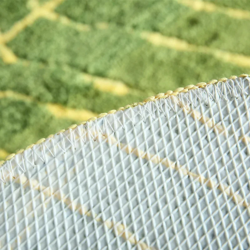 LeafLuxe- Oval dørmåtte Naturinspireret plystæppe