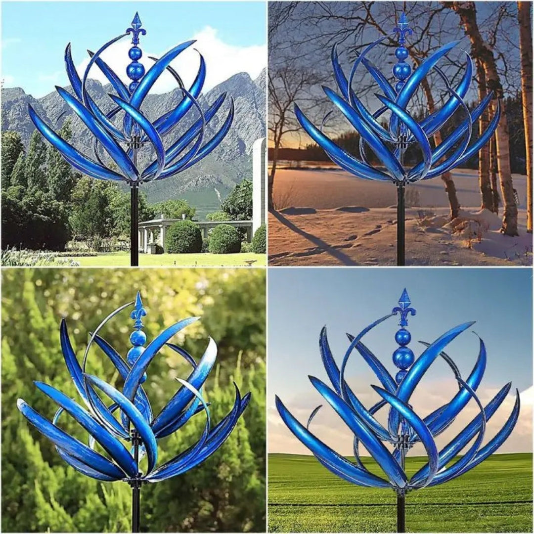 BreezeBloom Havevindmølle – Dynamisk kinetisk skulptur med kunstnerisk design