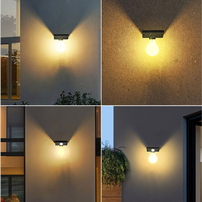 SolarGuard væglampe med bevægelsessensor