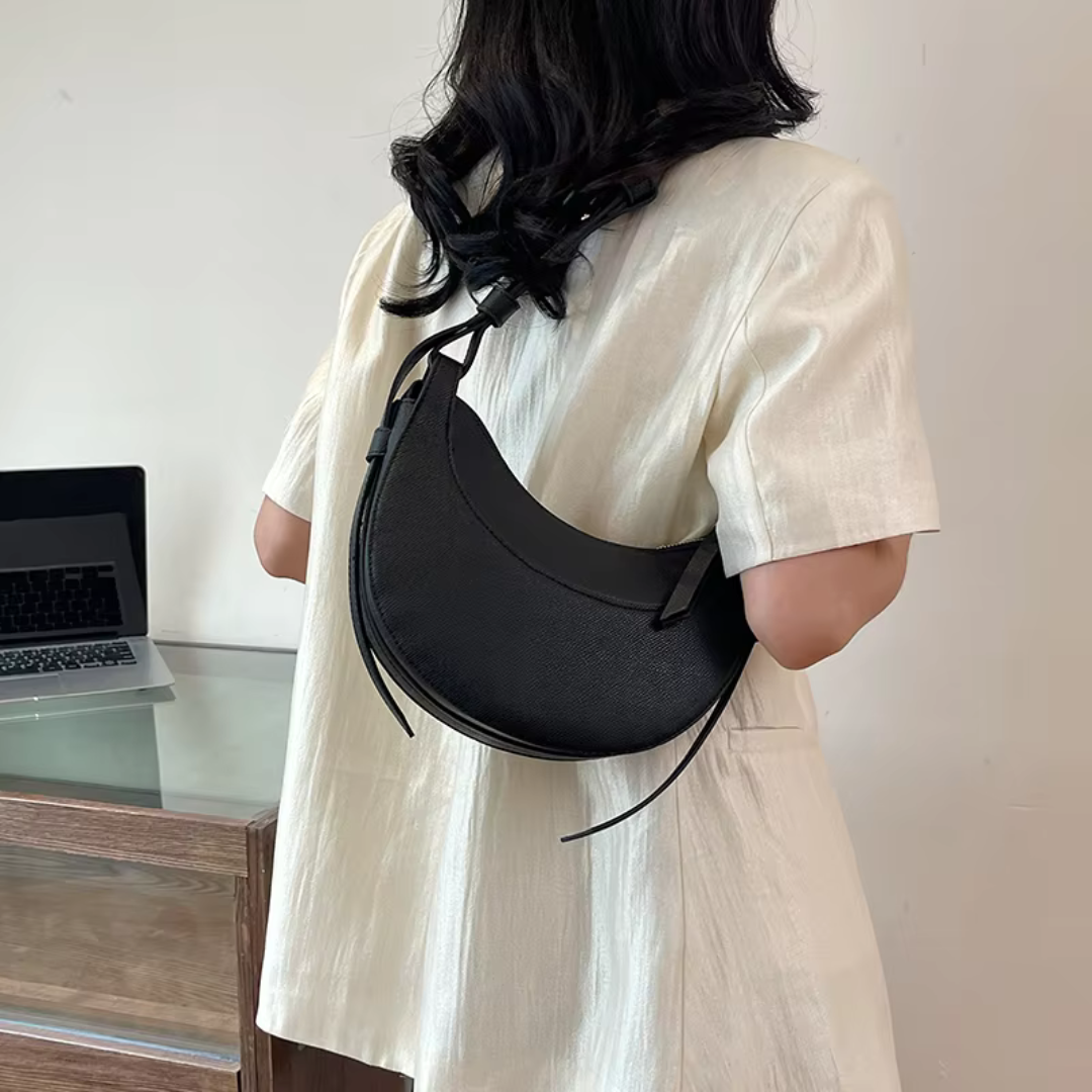Sofie Elegant Half-Moon Håndtaske til Kvinder – Minimalistisk Skuldertaske til Hverdagsstil