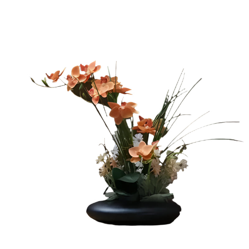 OrchidElegance kunstig orkidéarrangement – Livagtig blomsterdekoration i en moderne vase