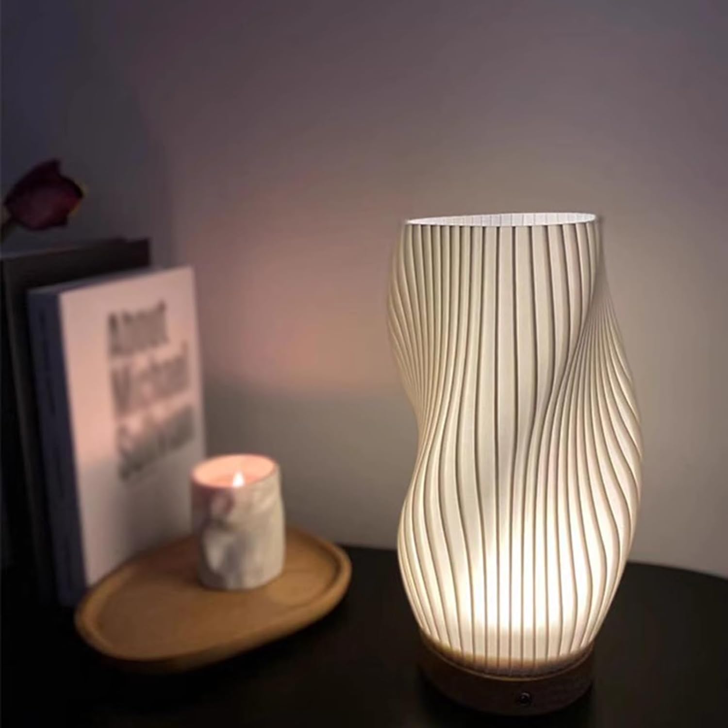 WaveGlow Dual Shade USB-bordlampe