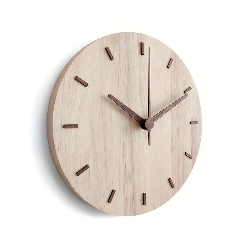 TimeMode - Minimalistisk rundt vægur i træ