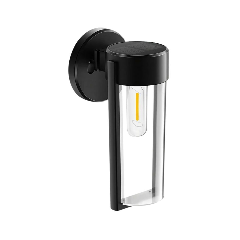 LumaVæg Solcellelampe – Elegant Udendørs Vægbelysning