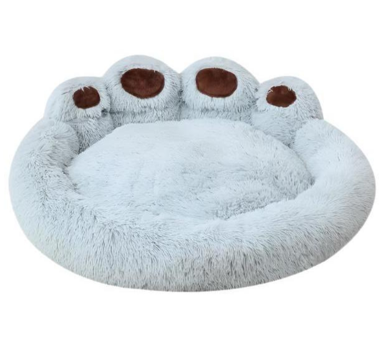 CozyPaw Vaskbart Kæledyrsseng med Poteformet Design
