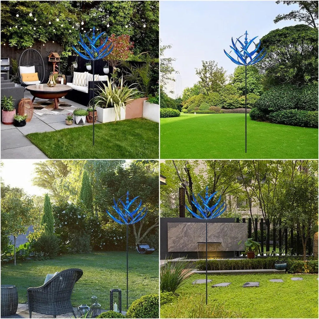 BreezeBloom Havevindmølle – Dynamisk kinetisk skulptur med kunstnerisk design