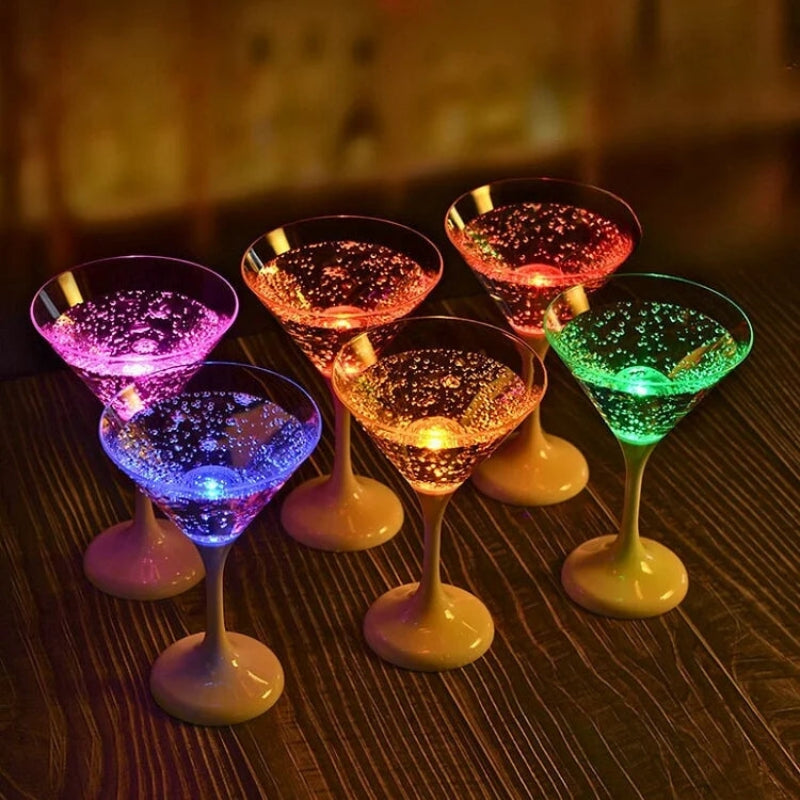 LumiFlute - Farveskiftende LED Champagneglas