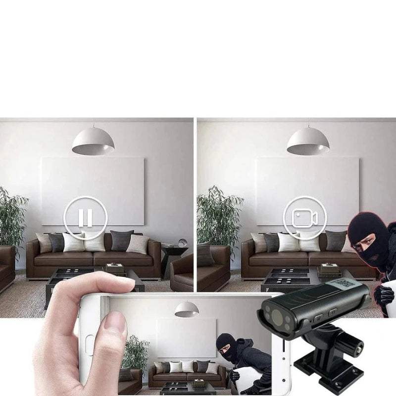 MiniGuard WiFi-sikkerhedskamera – Kompakt bevægelsesdetekterende overvågning