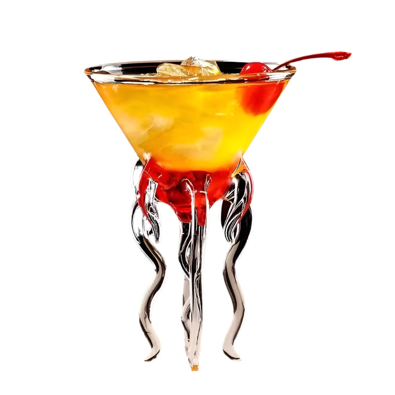 JellyGlow - Cocktailglas formet som vandmænd