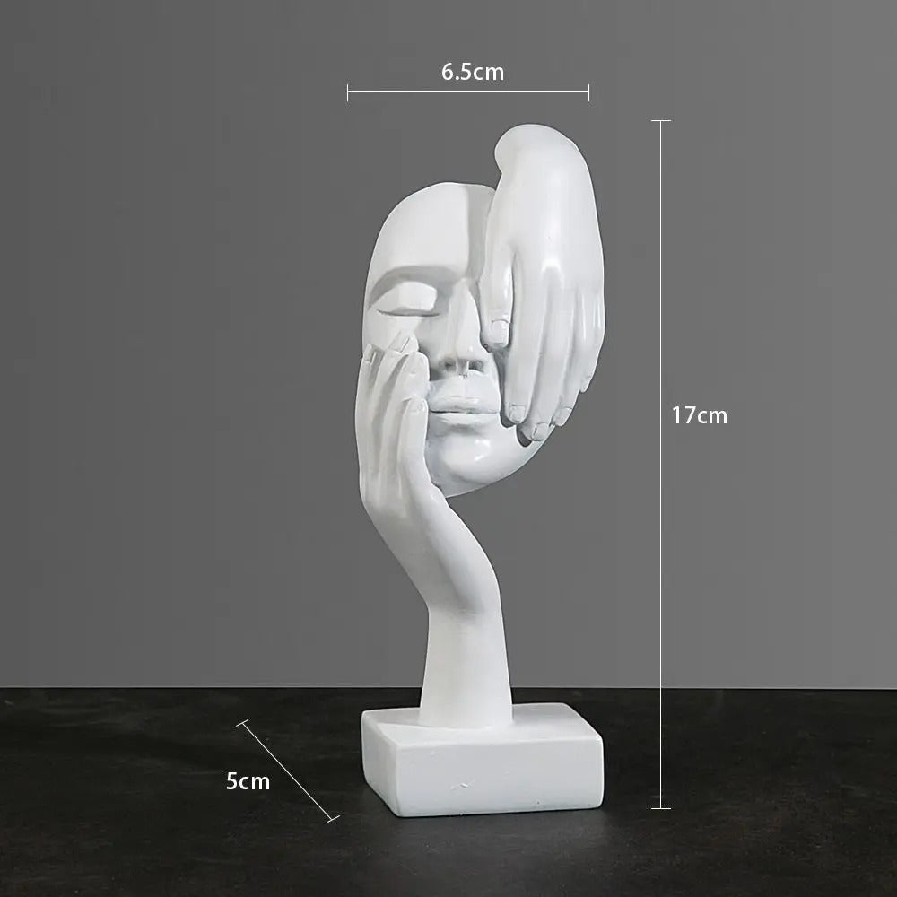 NordicMuse Abstrakt Ansigt Skulptur