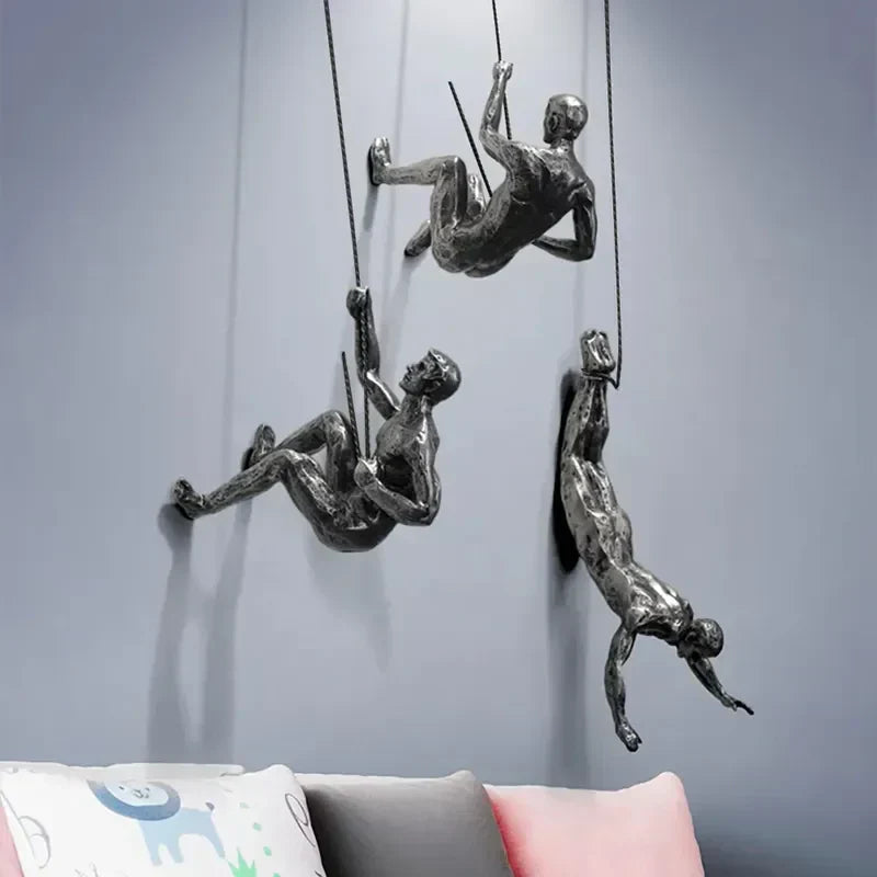 ClimbArt - Klippeklatringsfigur vægdekoration