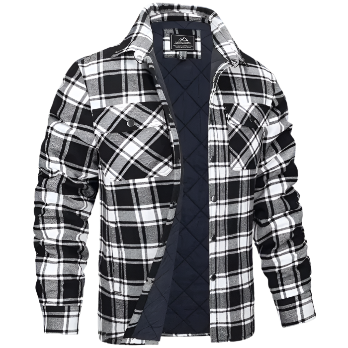 Mikkel Casual Button-Up Skjorte – Herretøj til hverdagsbrug med nordisk brystlommedesign