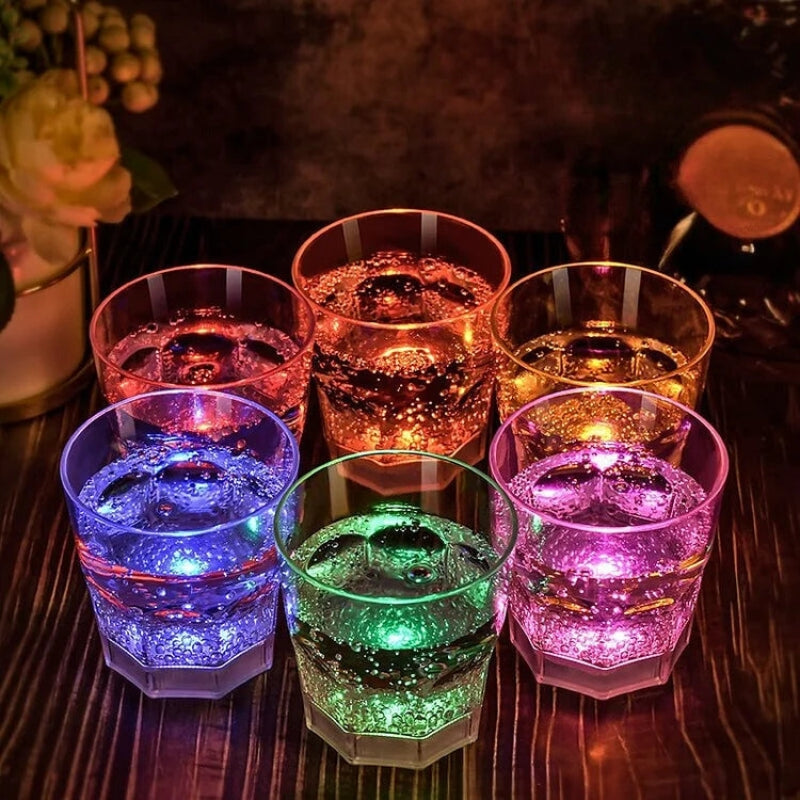 LumiFlute - Farveskiftende LED Champagneglas
