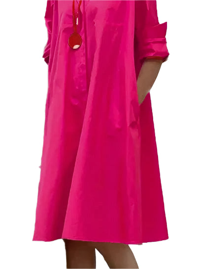 ÉlanChic elegant skjortekjole til kvinder med raffineret stil