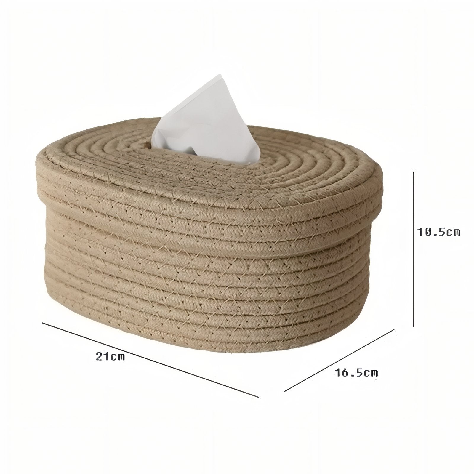 TissuElegance - Ovalt kassebetræk af tissue med stilfuldt design