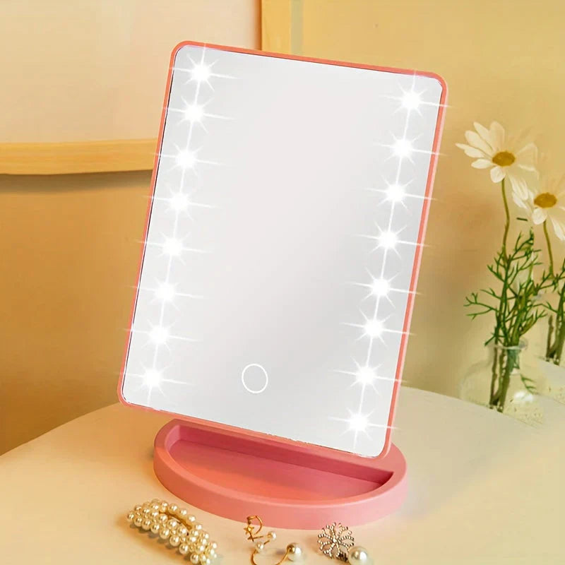 LumiTouch LED Makeup Spejl med Berøringskontrol – Perfekt Belysning til Fejlfri Makeup