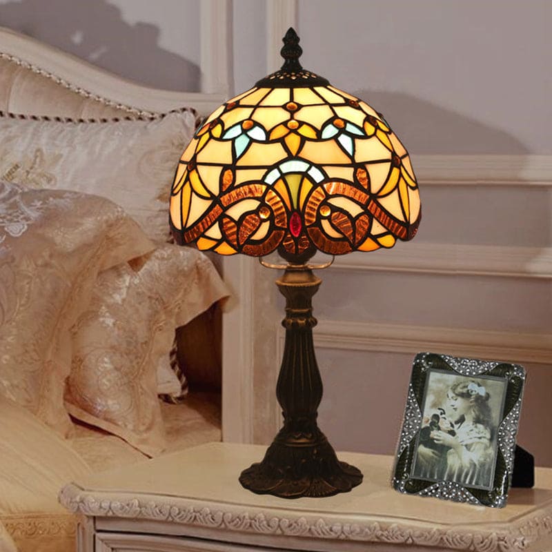 VintageGlow Tiffany-inspireret bordlamp