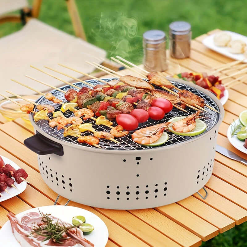 GrillMate Compact Røgfri Elektrisk Grill – Til Indendørs og Udendørs Madlavning