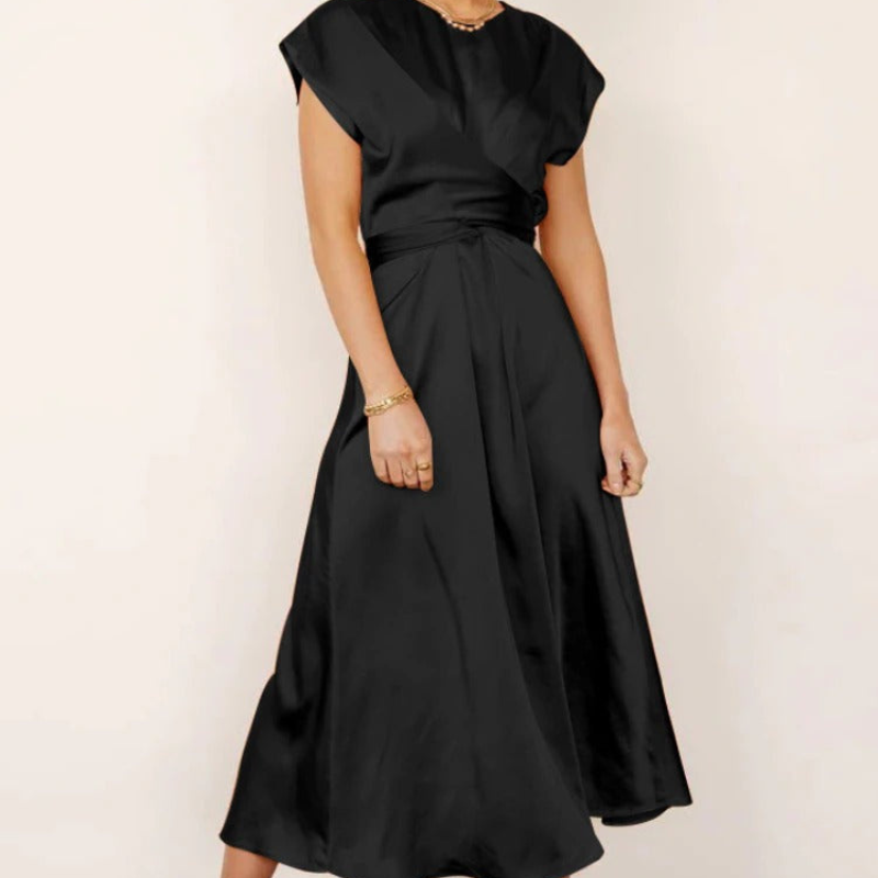 Sofie Elegant Wrap Midi-Kjole
