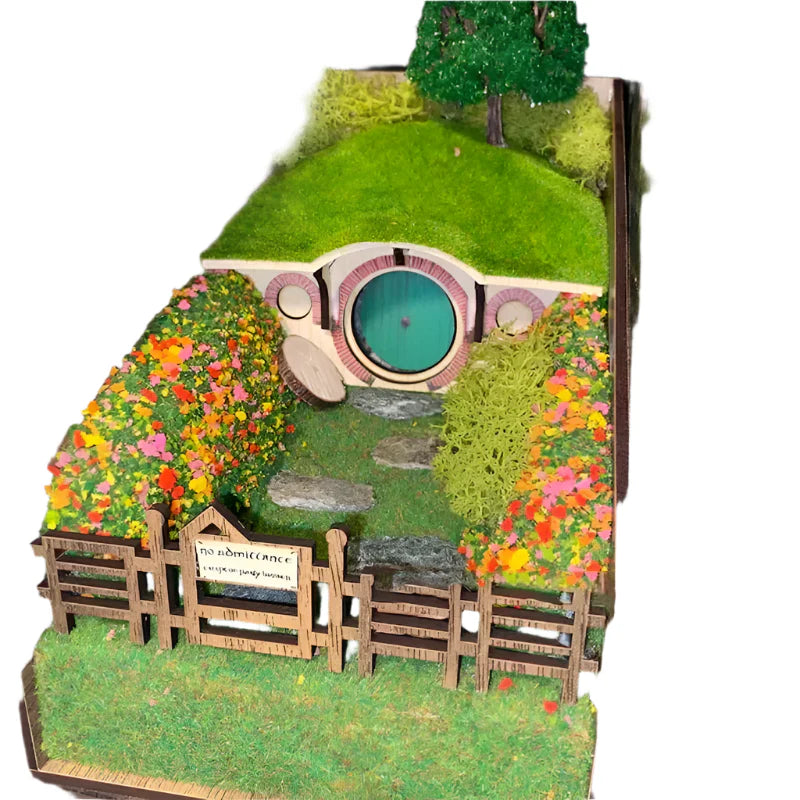 MiniScape Bogstativer – Håndlavede Dekorative Bogholdere med Mikrolandskabsdesign