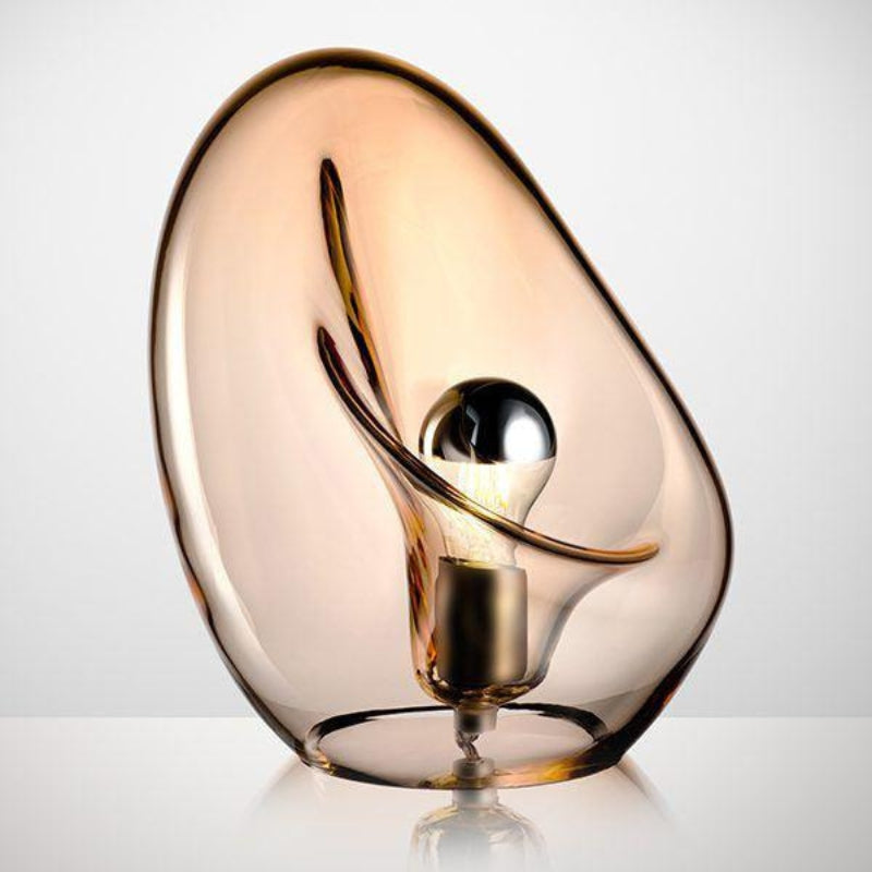 Dråbelux Elegant Glas Pendellampe – Stilfuld Loftsbelysning med Blødt Lys