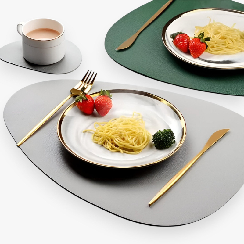 Bordluna Elegante Dobbeltsidede Dækkeservietter & Bordskånersæt