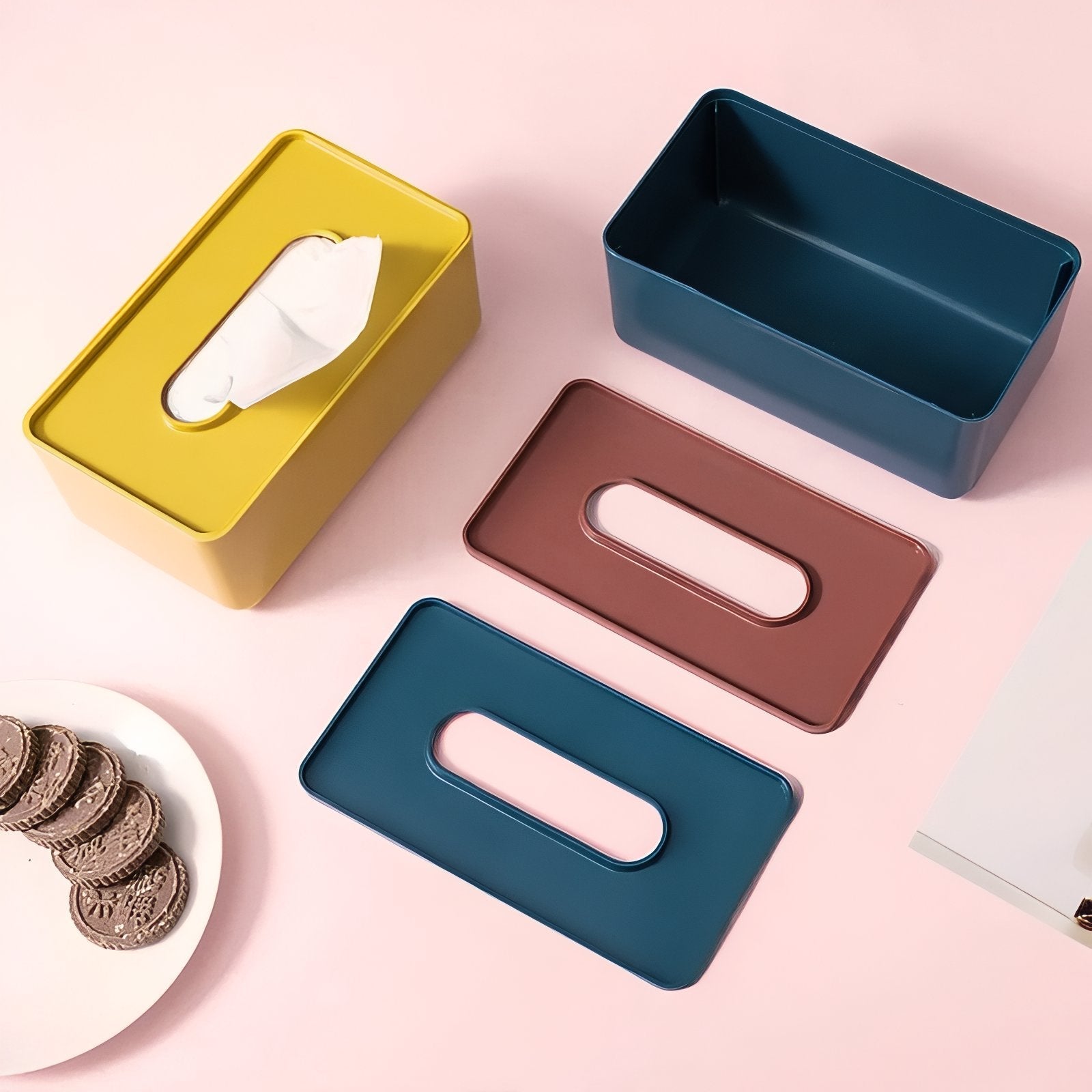 Stilren Rektangulær Servietboks i Moderne Design