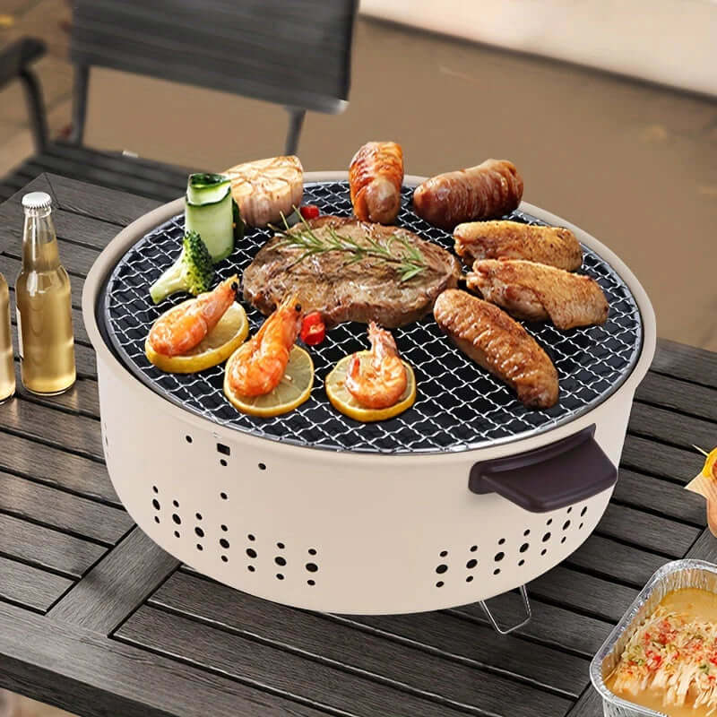 GrillMate Compact Røgfri Elektrisk Grill – Til Indendørs og Udendørs Madlavning