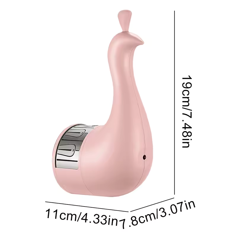 PeacockGlow LED-projektionslampe – Dekorativ lampe med fjernbetjening og farveeffekter