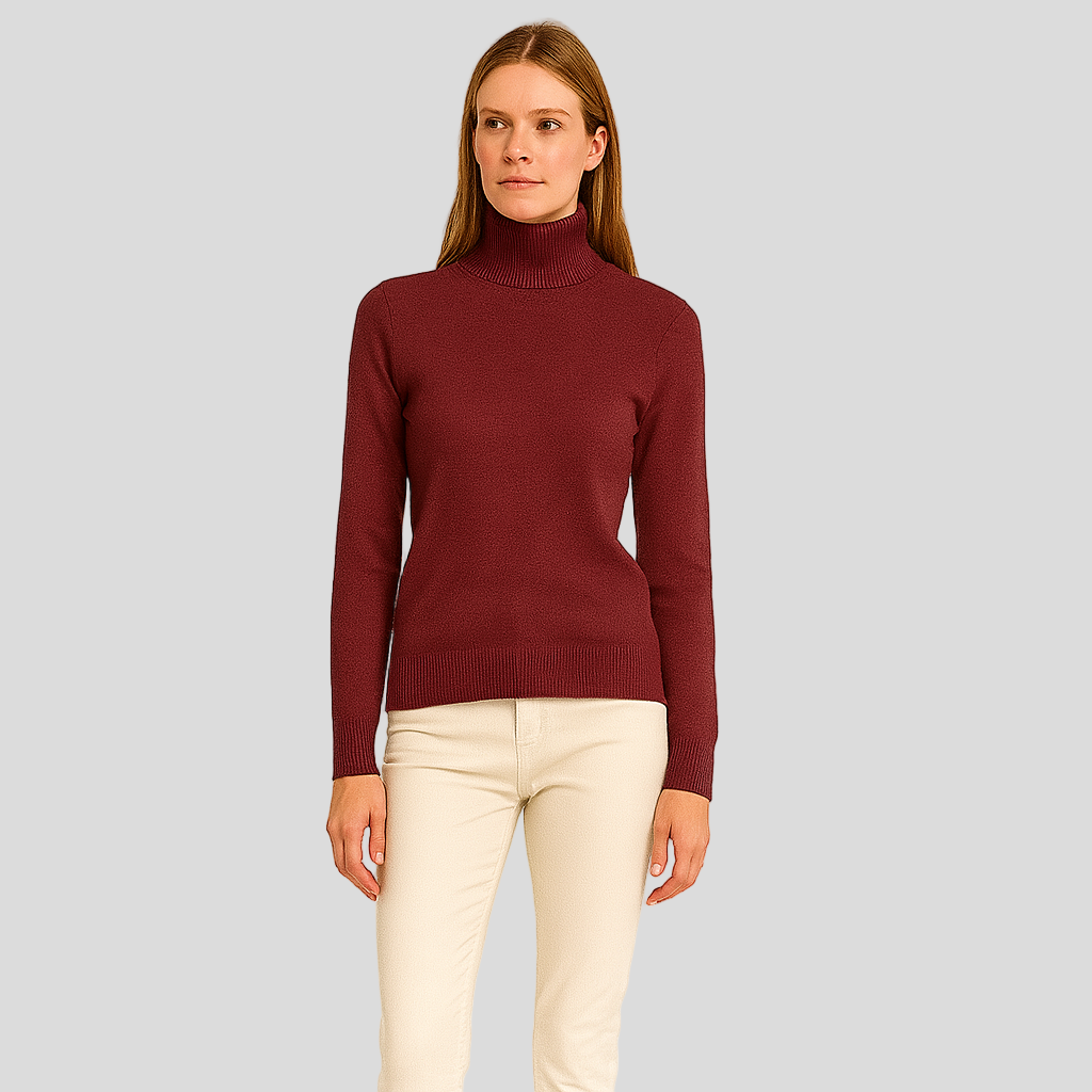Alaina | Rullekrave sweater til damer