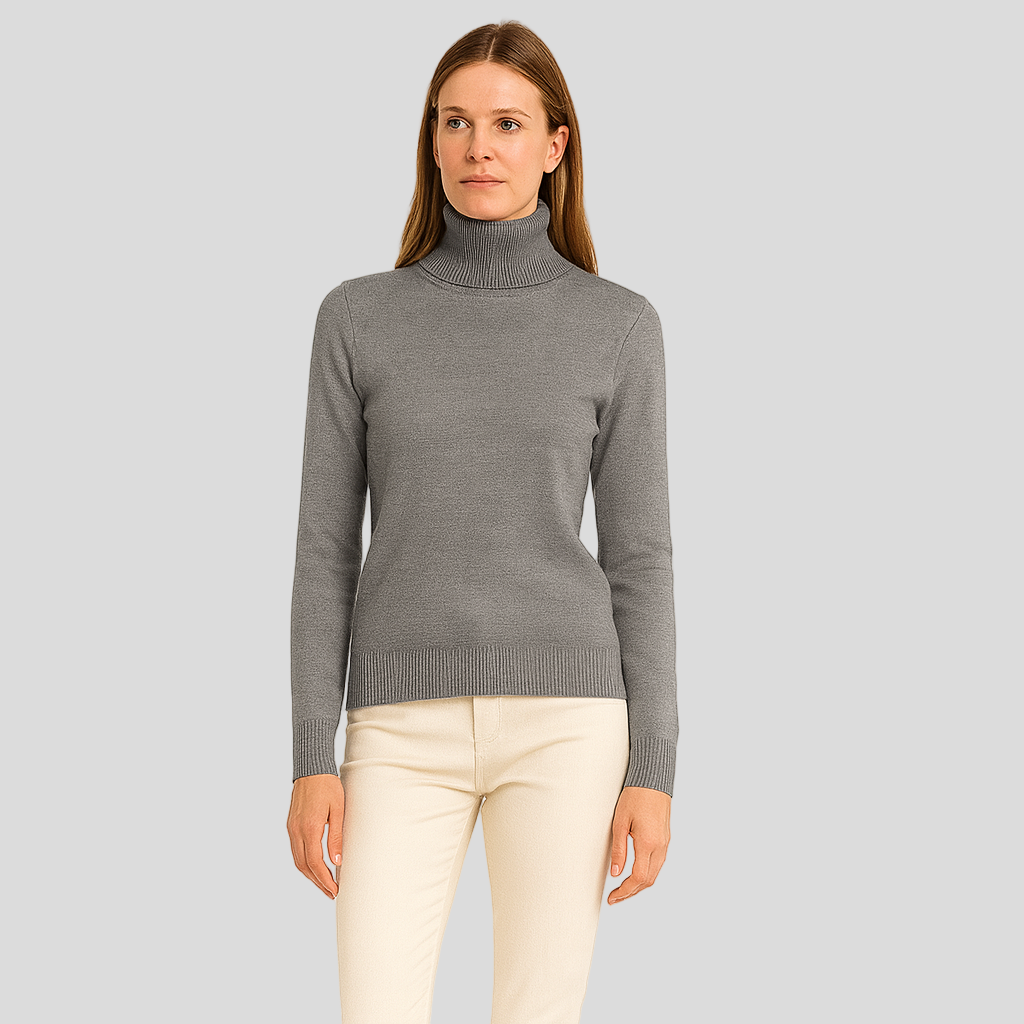 Alaina | Rullekrave sweater til damer