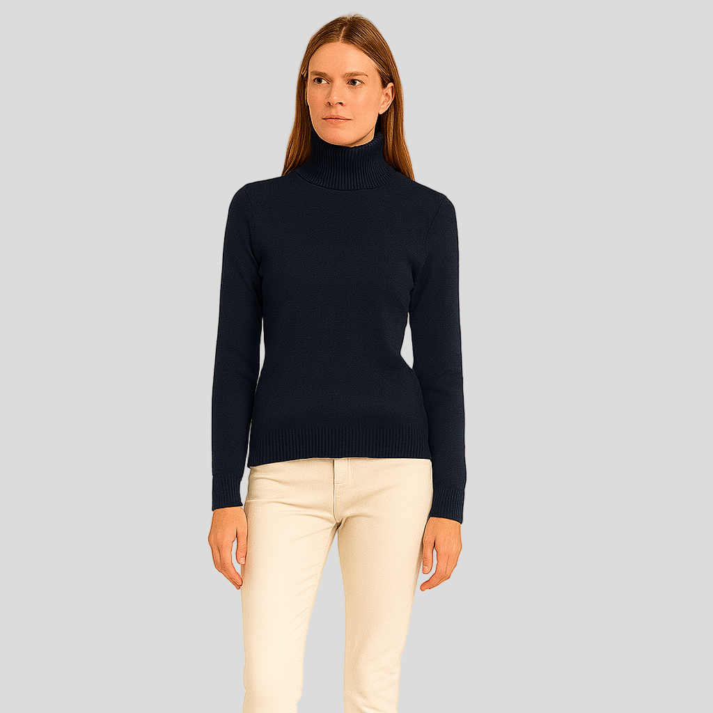 Alaina | Rullekrave sweater til damer