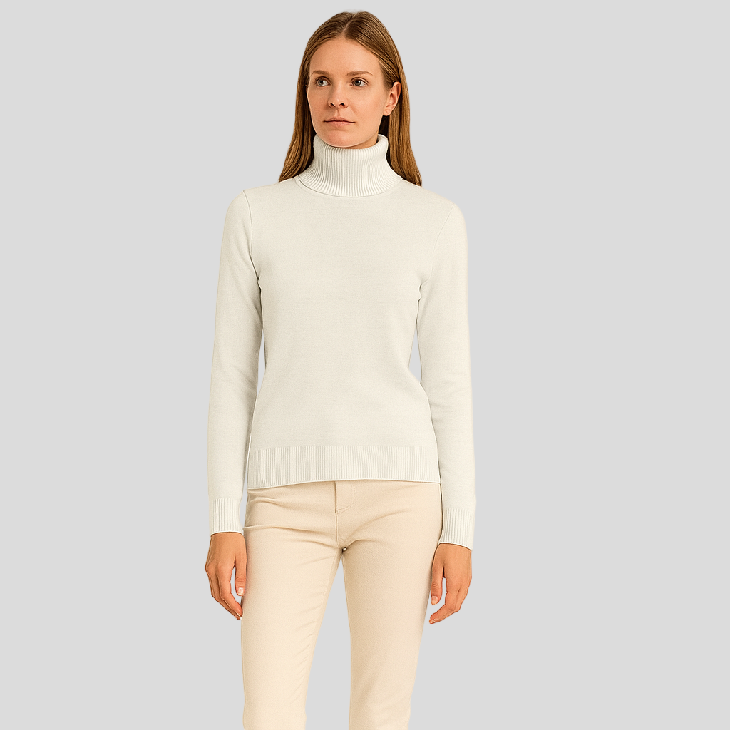 Alaina | Rullekrave sweater til damer